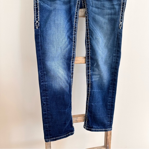 Rock Revival Iselin Cropped  Denim Capri Size 25 - Picture 8 of 13
